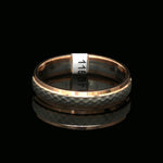 Load image into Gallery viewer, Platinum Love Bands with Rose Gold Ring JL PT 1417
