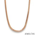 Load image into Gallery viewer, 4.5mm Double-Sided Platinum &amp; Rose Gold Unisex Chain JL PT CH 1151-A

