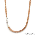 Load image into Gallery viewer, 4.5mm Double-Sided Platinum &amp; Rose Gold Unisex Chain JL PT CH 1151-A
