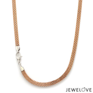4.5mm Double-Sided Platinum & Rose Gold Unisex Chain JL PT CH 1151-A