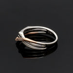 Load image into Gallery viewer, Parallel Paths Platinum Couple Rings with Rose Gold &amp; Diamonds JL PT 966
