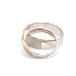 Load image into Gallery viewer, Parallel Paths Platinum Couple Rings with Rose Gold &amp; Diamonds JL PT 966
