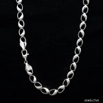 Load image into Gallery viewer, Platinum Hi-Polish &amp; Matte Finish Links Chain for Men JL PT CH 1193   Jewelove.US
