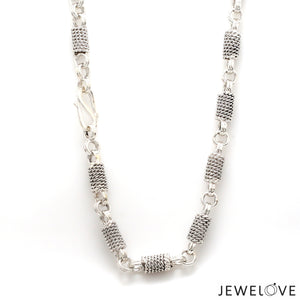 6mm Designer Platinum Links Chain for Men JL PT CH 1153-A   Jewelove.US