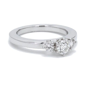 3 Diamond Platinum Engagement Solitaire Ring JL PT 326   Jewelove
