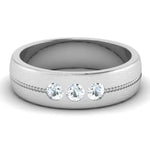 Load image into Gallery viewer, 3 Diamond Platinum Love Bands JL PT 652  Men-s-Ring-only Jewelove.US
