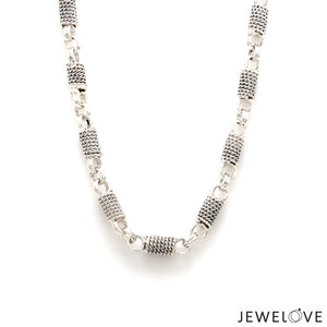 6mm Designer Platinum Links Chain for Men JL PT CH 1153-A   Jewelove.US