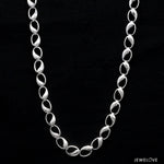 Load image into Gallery viewer, Platinum Hi-Polish &amp; Matte Finish Links Chain for Men JL PT CH 1193   Jewelove.US
