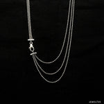 Load image into Gallery viewer, 3 Line Platinum Ball Chain JL PT CH 842   Jewelove.US
