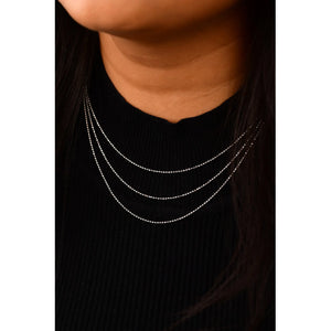 3 Line Platinum Ball Chain JL PT CH 842   Jewelove.US