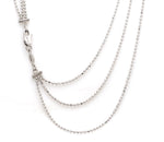 Load image into Gallery viewer, 3 Line Platinum Ball Chain JL PT CH 842   Jewelove.US
