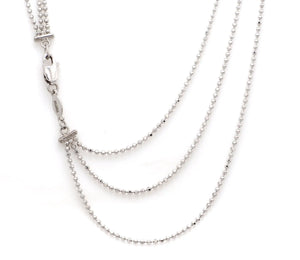 3 Line Platinum Ball Chain JL PT CH 842   Jewelove.US