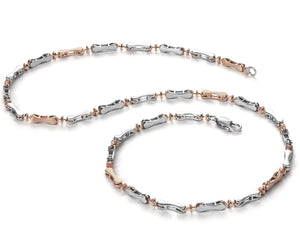 3.5mm Men of Platinum | Rose Gold Fusion Chain for Men JL PT CH 759   Jewelove.US