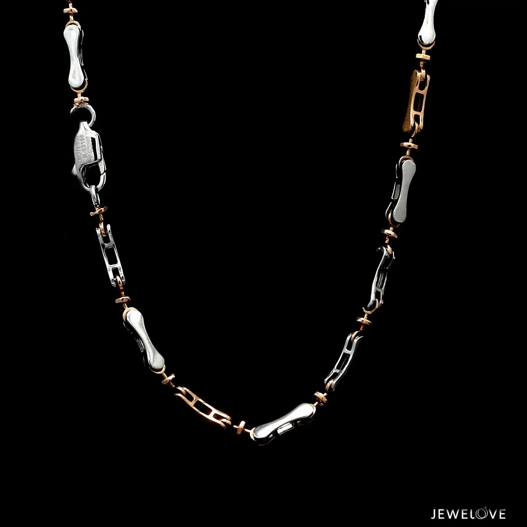 3.5mm Men of Platinum | Rose Gold Fusion Chain for Men JL PT CH 759   Jewelove.US