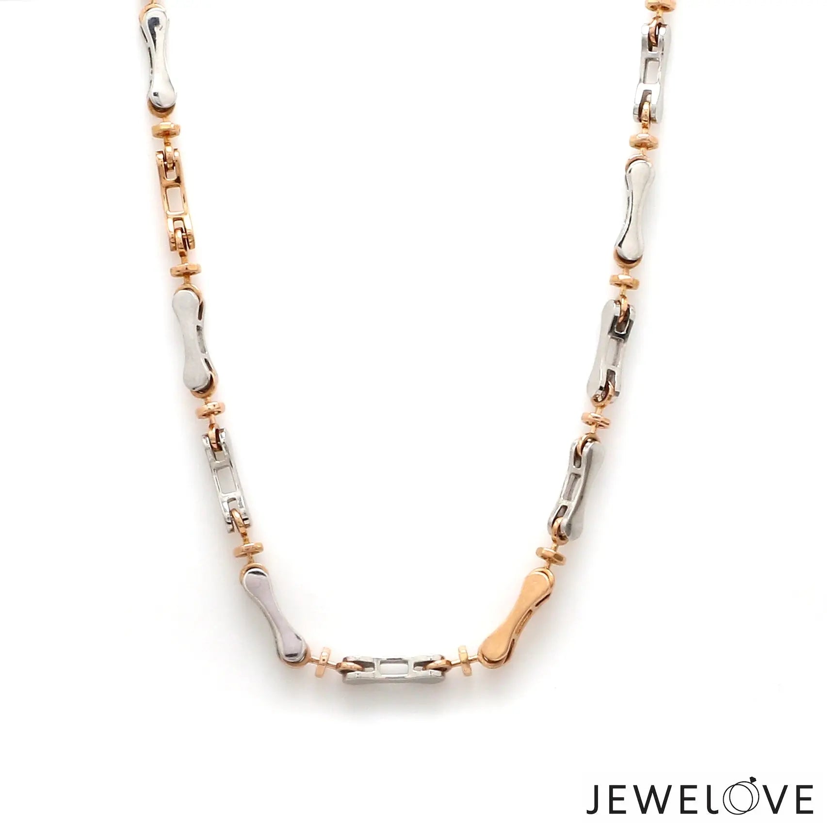 3.5mm Men of Platinum | Rose Gold Fusion Chain for Men JL PT CH 759   Jewelove.US