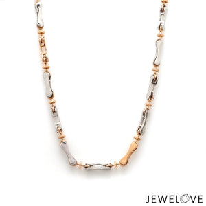 3.5mm Men of Platinum | Rose Gold Fusion Chain for Men JL PT CH 759   Jewelove.US