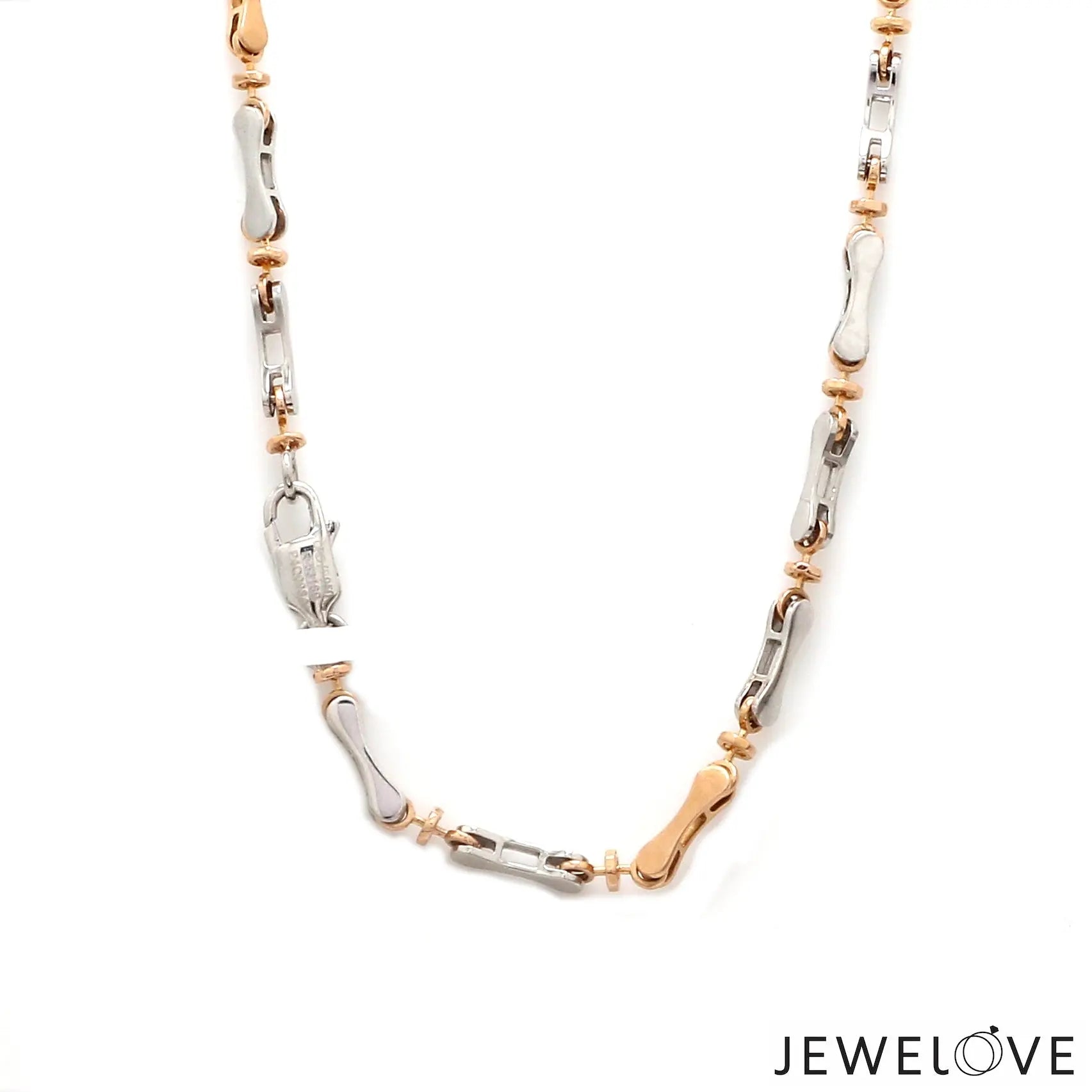 3.5mm Men of Platinum | Rose Gold Fusion Chain for Men JL PT CH 759   Jewelove.US