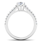 Load image into Gallery viewer, 30 Pointer Platinum Double Shank Diamond Solitaire Engagement Ring JL PT 6989   Jewelove.US
