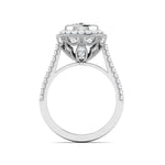 Load image into Gallery viewer, 1-Carat Platinum Shank Halo Solitaire Engagement Ring JL PT 6635
