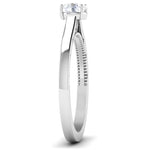 Load image into Gallery viewer, 30 Pointer Platinum Solitaire Engagement Ring with Milgrain Finish JL PT 6576   Jewelove.US
