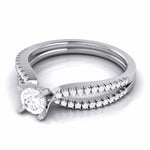 Load image into Gallery viewer, 30-Pointer Platinum Solitaire Engagement Ring with Split Shank JL PT R-22   Jewelove.US
