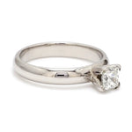Load image into Gallery viewer, 30 Pointer Princess Cut Solitaire Platinum Ring with 4 Prongs JL PT 440-A   Jewelove.US
