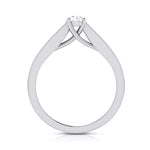 Load image into Gallery viewer, 30-Pointer Raised Solitaire Platinum Diamond Shank Engagement Ring JL PT G 120   Jewelove.US
