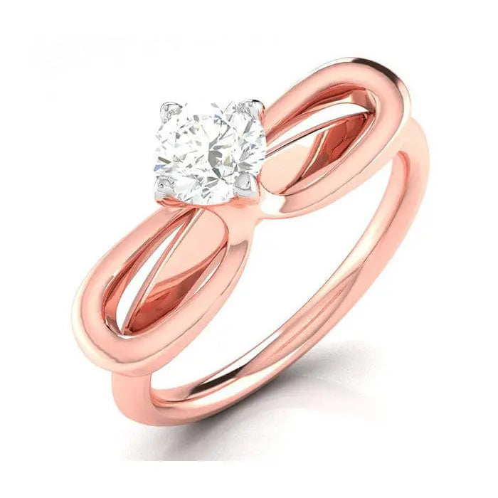 30-Pointer Solitaire 18K Rose Gold Ring JL AU G 112R   Jewelove.US