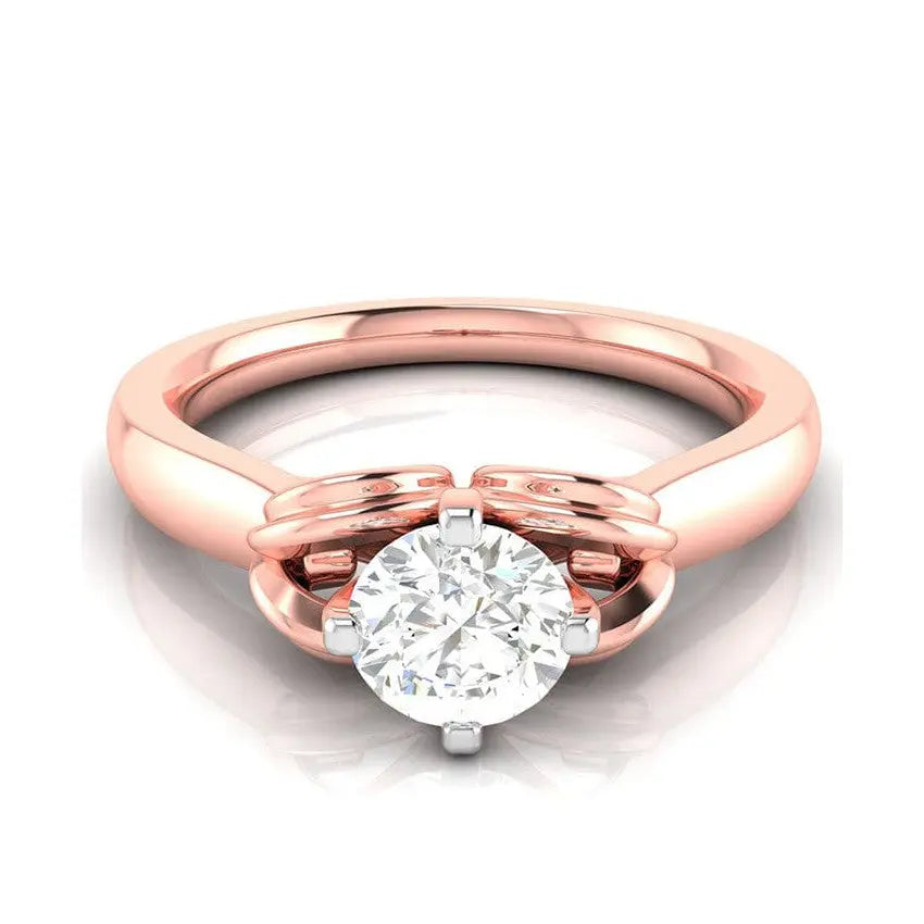 30-Pointer Solitaire 18K Rose Gold Ring JL AU G 114R   Jewelove.US