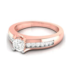 Load image into Gallery viewer, 30-Pointer Solitaire 18K Rose Gold Ring with Diamond Accents JL AU G 119R   Jewelove.US
