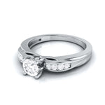 Load image into Gallery viewer, 30-Pointer Solitaire Platinum Engagement Ring with a Hidden Heart JL PT G 118   Jewelove.US
