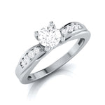 Load image into Gallery viewer, 30-Pointer Solitaire Platinum Engagement Ring with a Hidden Heart JL PT G 118  J-VS Jewelove.US
