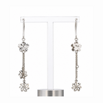 Load image into Gallery viewer, Japanese Platinum Flower Earrings for Women JL PT E 349
