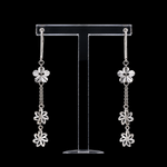 Load image into Gallery viewer, Japanese Platinum Flower Earrings for Women JL PT E 349
