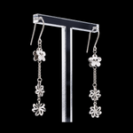 Load image into Gallery viewer, Japanese Platinum Flower Earrings for Women JL PT E 349
