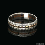 Load image into Gallery viewer, Platinum Love Bands with Rose Gold Ring JL PT 1418
