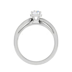 Load image into Gallery viewer, 1-Carat Lab Grown Solitaire Diamond Shank Platinum Ring JL PT RP RD LG G 138-B
