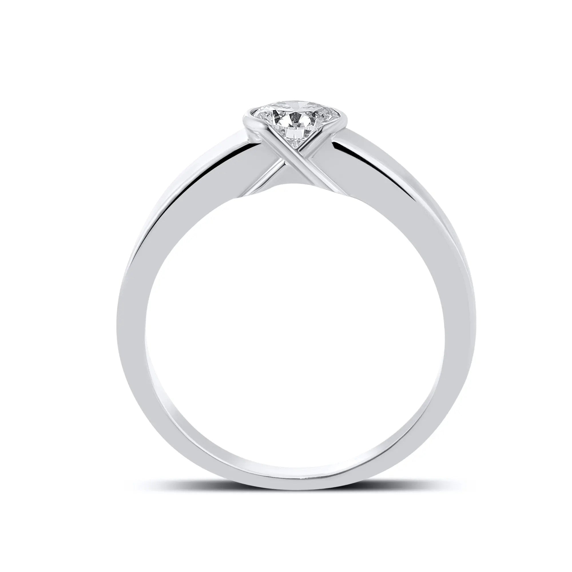 2-Carat Lab Grown Solitaire Platinum Men's Ring with JL PT LG G 559-D