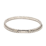 Load image into Gallery viewer, Men of Platinum | 5mm Platinum Snake Bracelet for Men JL PTB 1348
