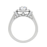 Load image into Gallery viewer, 2-Carat Lab Grown Solitaire Halo Diamond Platinum Engagement Ring JL PT LG G WB5996E-D
