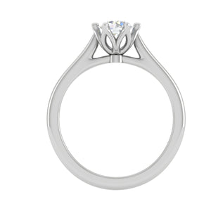 50-Pointer Lab Grown Solitaire Platinum Ring JL PT RS RD LG G 167