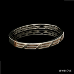 Load image into Gallery viewer, Men of Platinum| 7mm Platinum &amp; Rose Gold Bracelet for Men JL PTB 1209   Jewelove.US
