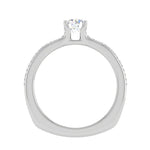 Load image into Gallery viewer, 1.50-Carat Lab Grown Solitaire Diamond Split Shank Platinum Ring JL PT RP RD LG G 169-C
