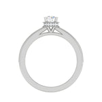 Load image into Gallery viewer, 0.30 cts Solitaire Single Halo Diamond Shank Platinum Ring JL PT RP RD 157   Jewelove.US
