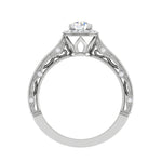 Load image into Gallery viewer, 70-Pointer Solitaire Halo Diamond Shank Platinum Ring for Women JL PT RV RD 137-C
