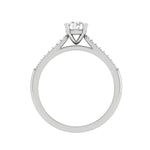 Load image into Gallery viewer, 2-Carat Lab Grown Solitaire Diamond Split Shank Platinum Ring JL PT RP RD LG G 152-D
