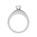 Load image into Gallery viewer, 2-Carat Lab Grown Solitaire Diamond Split Shank Platinum Engagement Ring JL PT LG WB5808E-B
