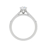 Load image into Gallery viewer, 70-Pointer Lab Grown Solitaire Diamond Split Shank Platinum Ring JL PT RP RD LG G 152-A
