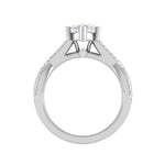 Load image into Gallery viewer, 70-Pointer Marquise Solitaire Diamonds Twisted Shank Platinum Ring JL PT REPS1456-B   Jewelove.US
