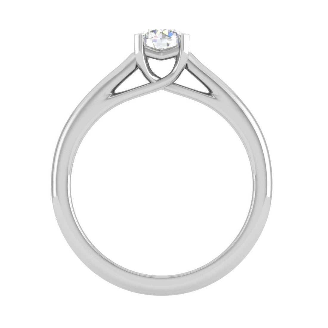 70-Pointer Lab Grown Solitaire Platinum Ring JL PT RS RD LG G 184-B